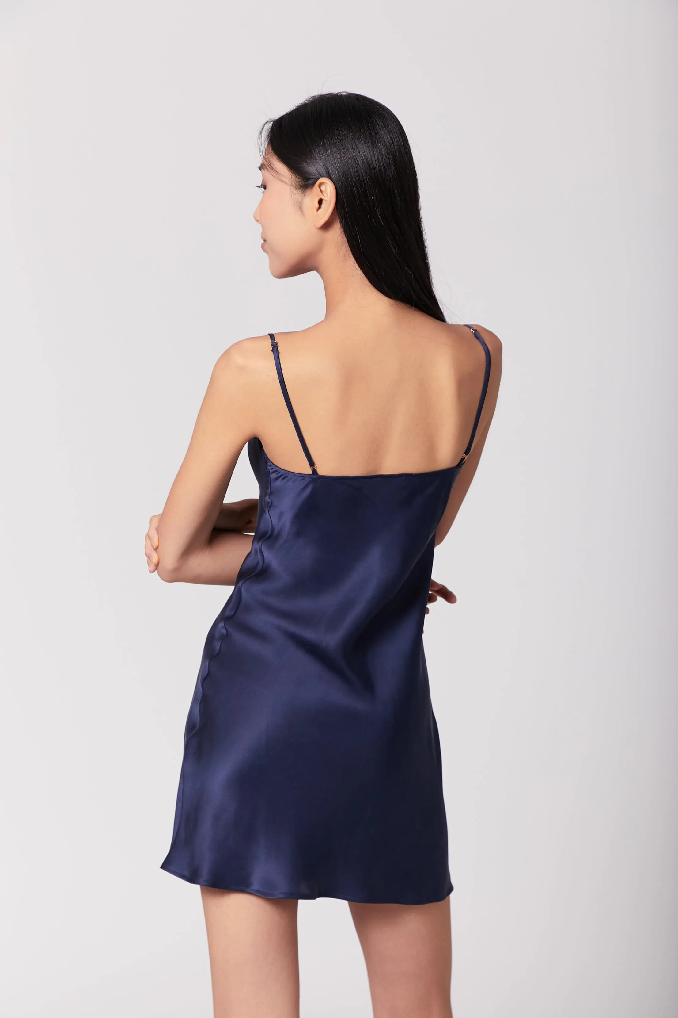 60s Mini Cowl Slip - Sandwashed Silk