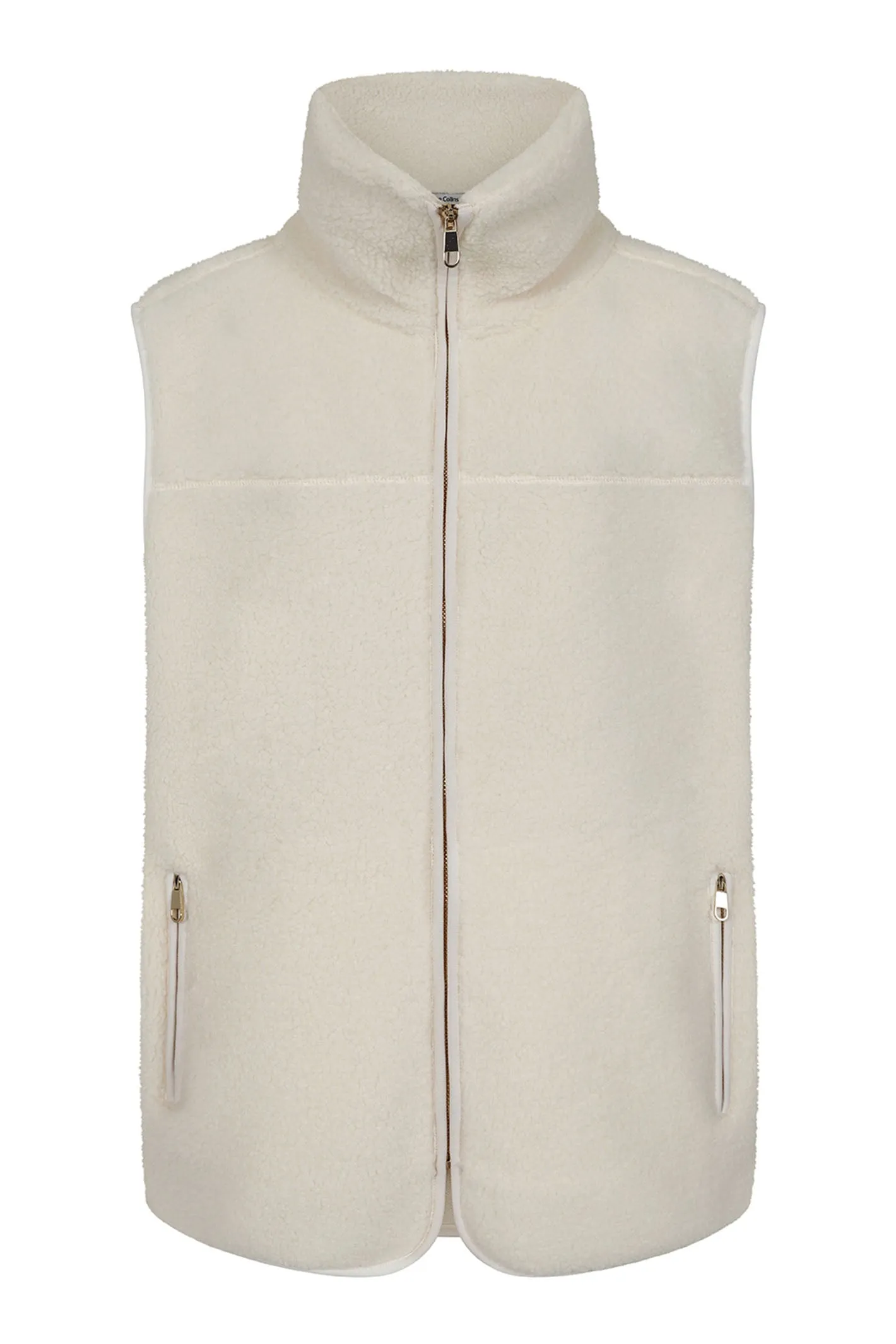 Alice Collins Leah Boucle Gilet Wild Oat 033A010