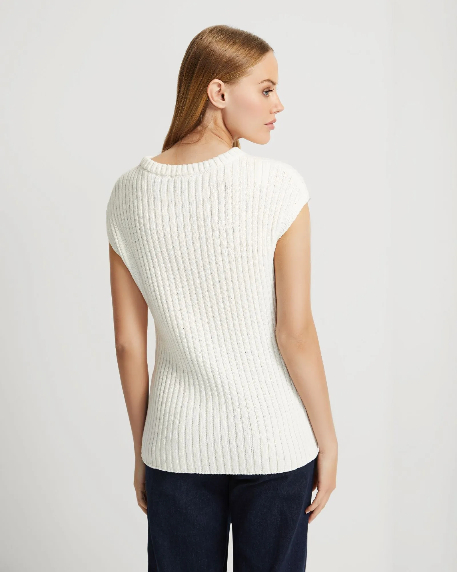 Aria Cotton Knit Vest