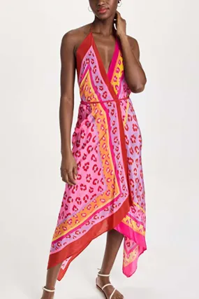 Bodycon one piece pink dress