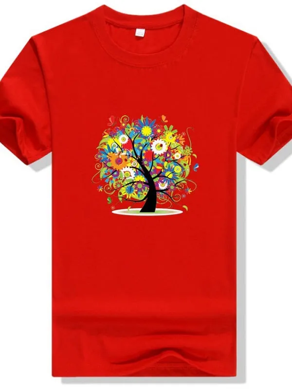 Colorful Flower Tree T-shirt