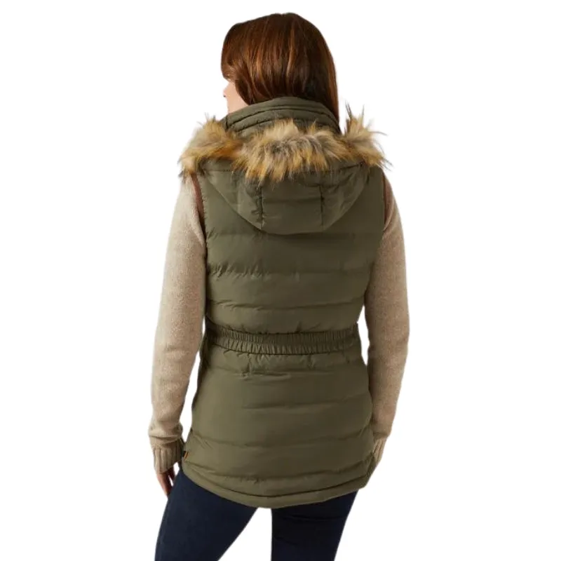 Ladies Calsall Waistcoat In Olive