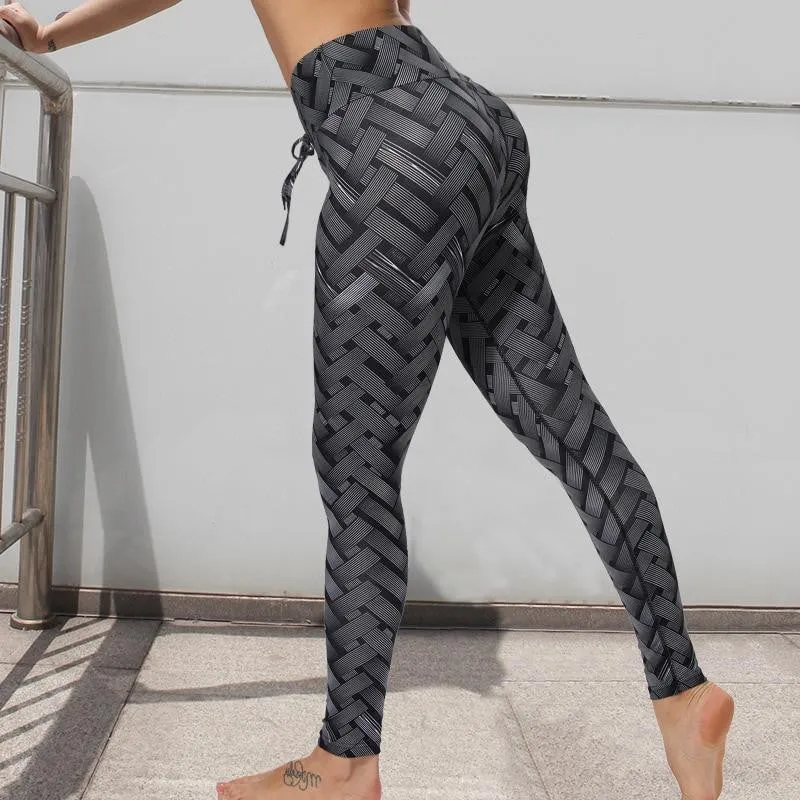 Sexy High Waist Iron weave Leggings