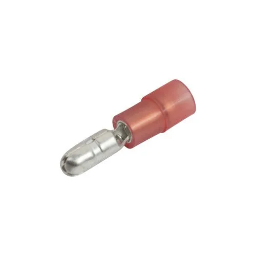 SOLDERLESS 3M MALE BULLET Disconnect Plug Red Connector