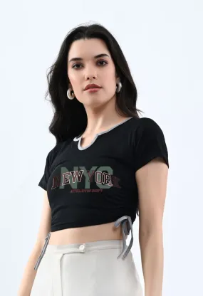 Versatile Black Crop Top